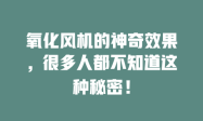 氧化风机的神奇效果，很多人都不知道这种秘密！